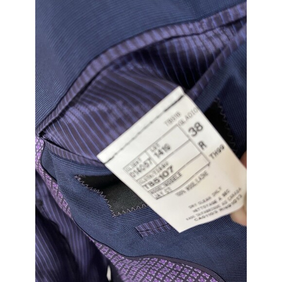 Ted Baker Endurance JAY CT Men 38R Blazer Wool Dual Vent Stitched Lapel Jacket - Picture 6 of 14
